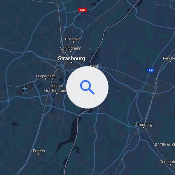 dark version of Streets map