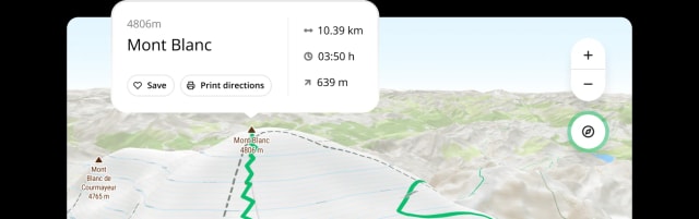 Interactive 3D map