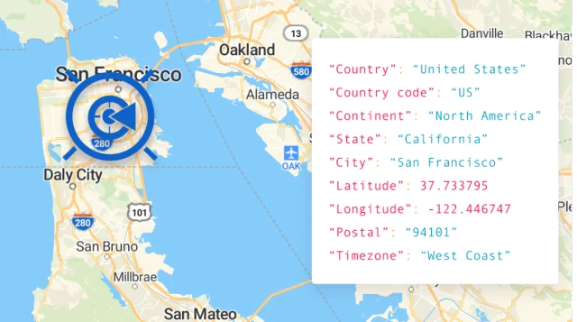 IP Geolocation API service
