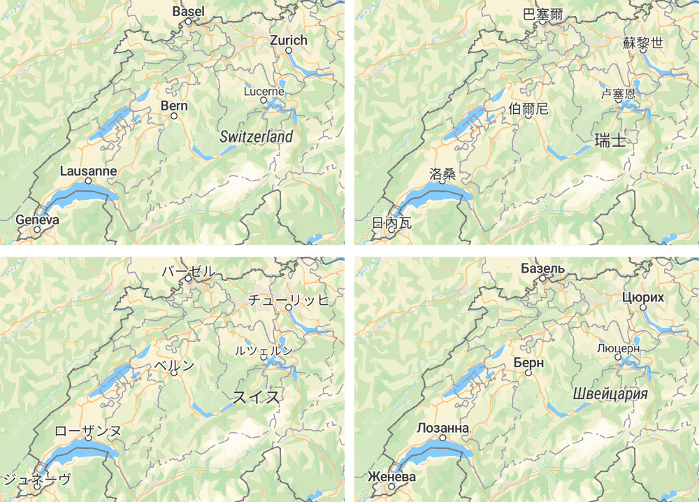 Multilingual OpenStreetMap
