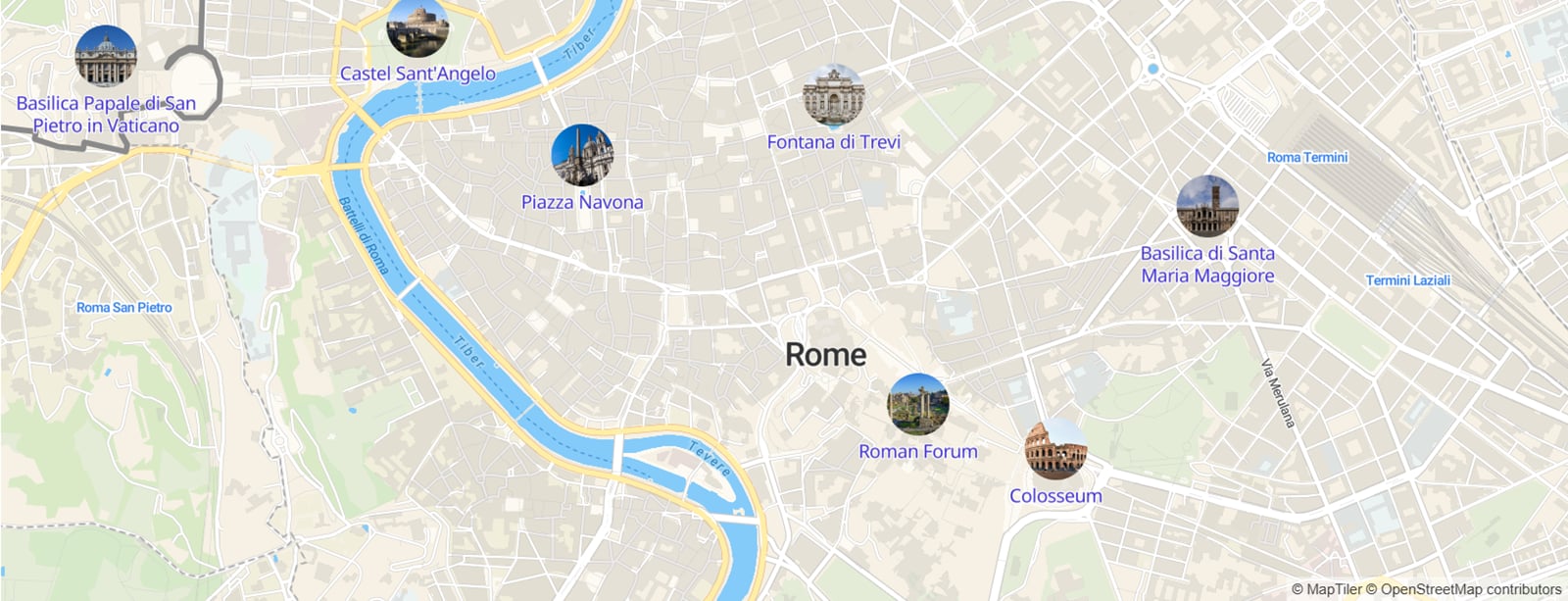 Custom map icons