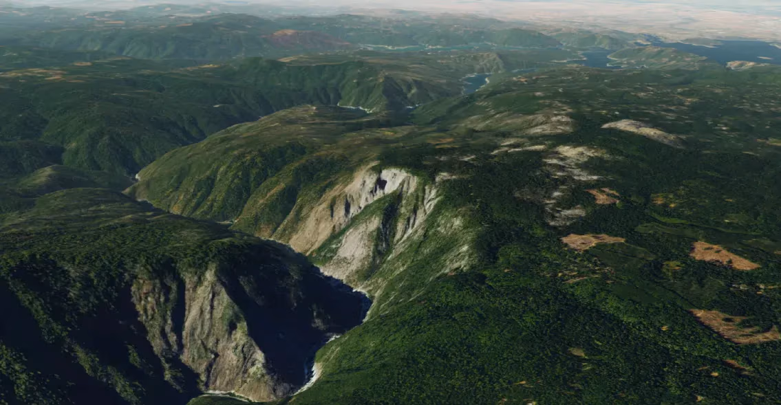 3D map for Cesium JavaScrip library