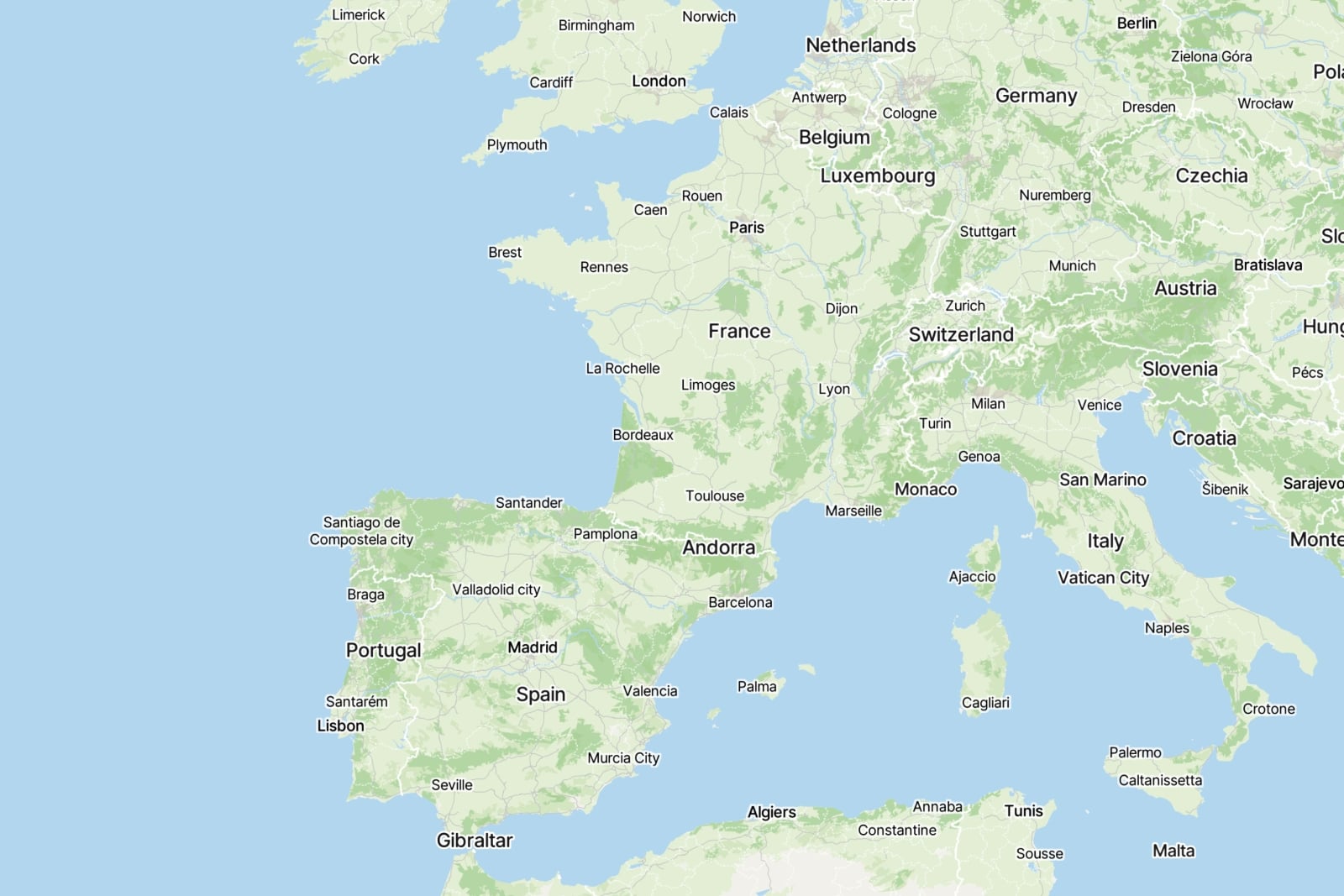 The perfect lightweight and informative basemap for overlaying your own geodata