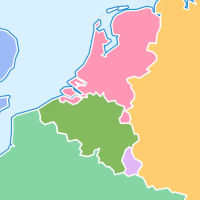 Map of countries on-prem