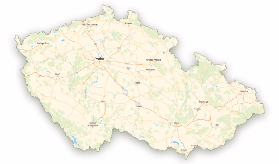 Czech republic cut out of unnecessary areas
