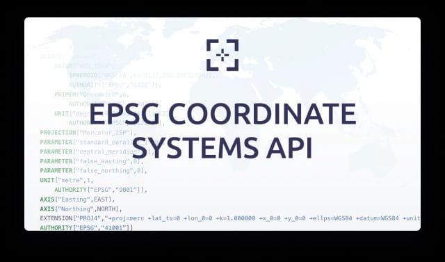 epsg coordinate systems api