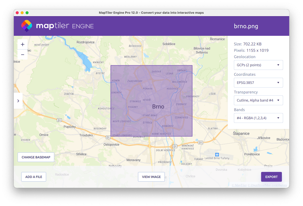 Georeferencing an old map