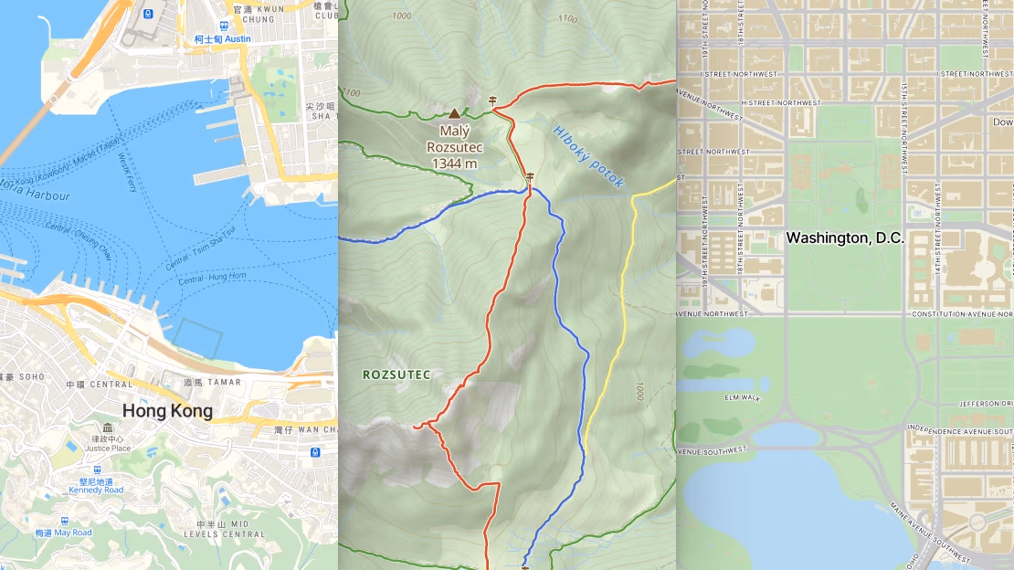 various maps that can run on on-premises