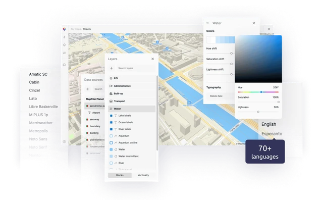 MapTiler Cloud customize