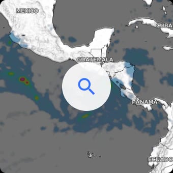 precipitation visualization on top of a interactive map