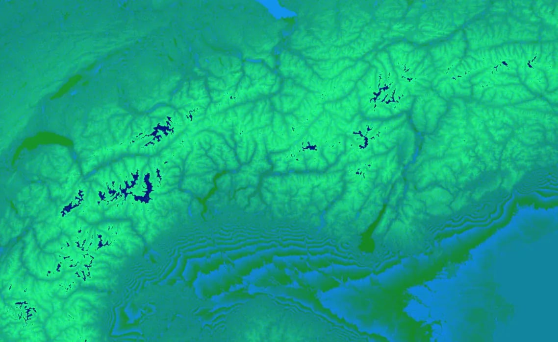 Terrain RGB of the entire world with elevation data