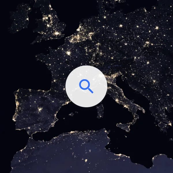 Satellite dark with satellite imagery from the NASA's Black Marble