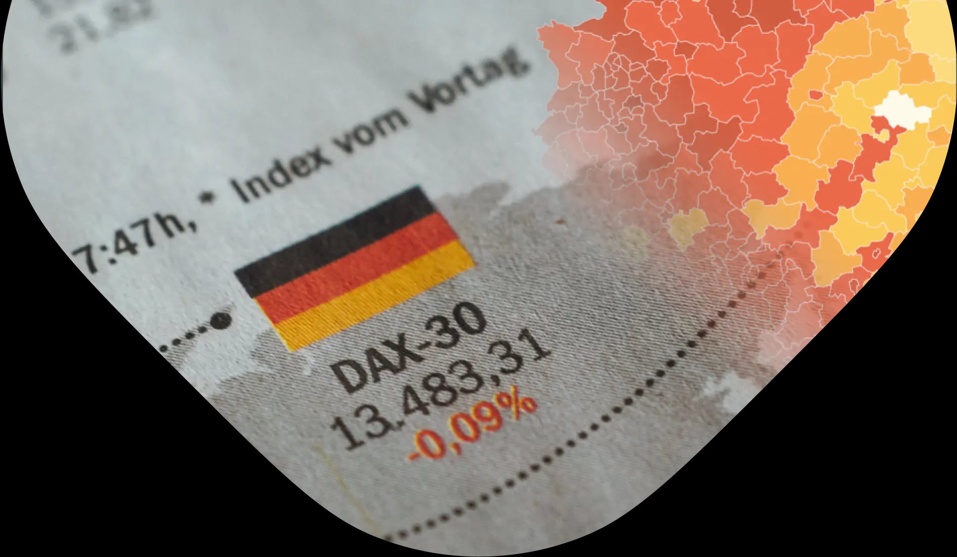 Map of German newspaper