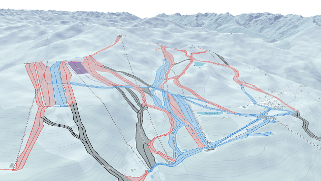 Winter map in 3D