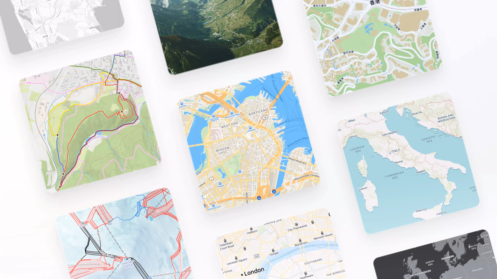 Multiple map styles