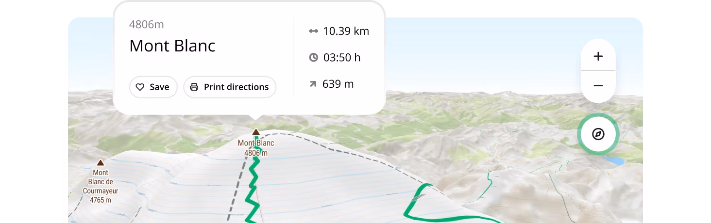 Interactive 3D map